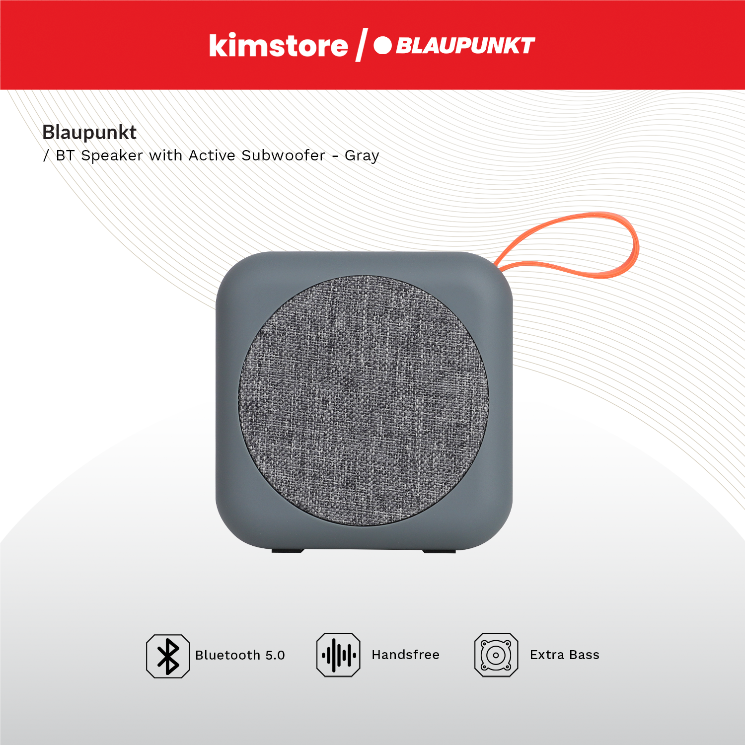 [bundle] blaupunkt bt speaker with active subwoofer gray