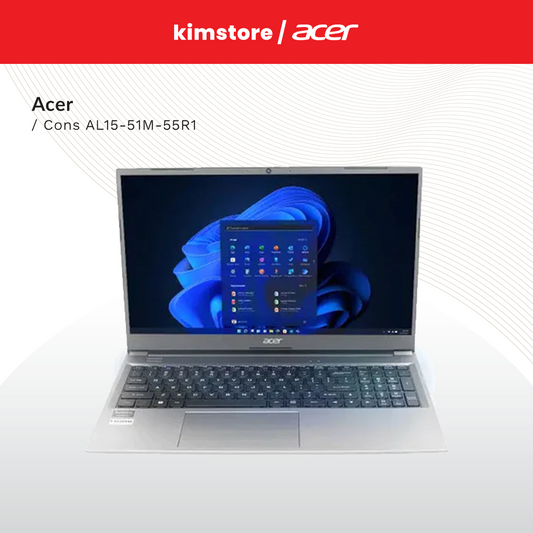 Acer Cons AL15-51M-55R1 Gray with Backpack, Mouse and USB OTG