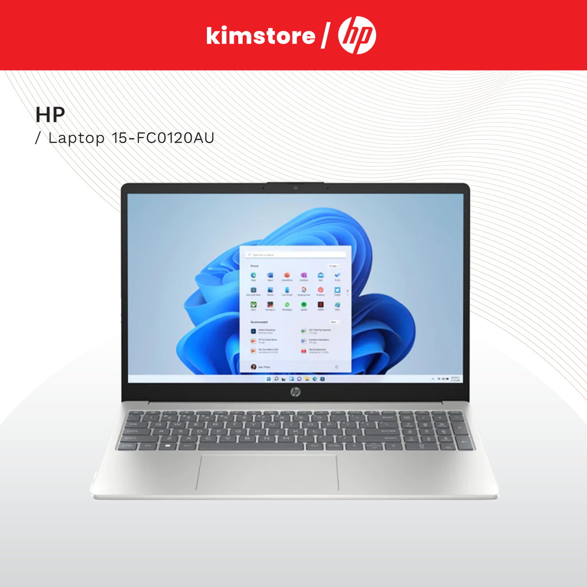 HP Laptop 15-fc0120AU 8/256GB Ryzen 3-7320U