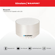 [bundle] blaupunkt aluminum bt speaker with led    black