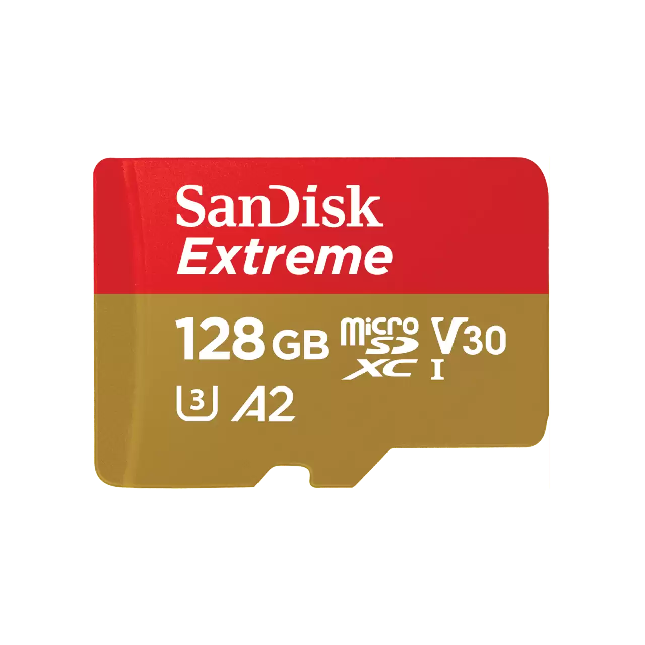 sandisk extreme microsdxc sqxaa 128gb v30 u3 c10 a2 uhs i 190mbs r 90mbs