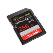 SanDisk Extreme Pro SDXC, SDXXD 256GB, V30, U3, C10, UHS-I, 200MB/s R, 140MB/s W Lifetime Limited
