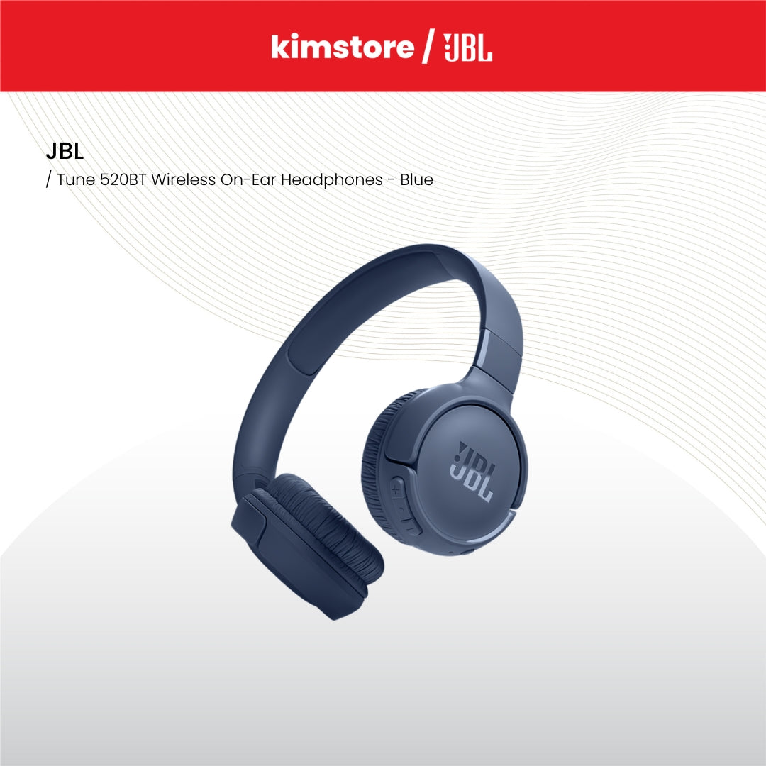 jbl tune 520bt wireless on ear headphones black