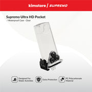 supremo ultra hd pocket waterproof case clear