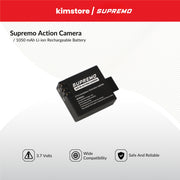 supremo ace, air, premiere, peak, summit rechargeable 1050mah batt black