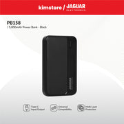 jaguar electronics pb158 5000mah power bank with type c output black