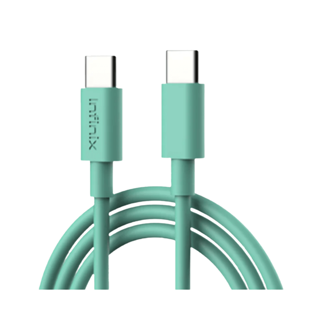 infinix data cable type c green