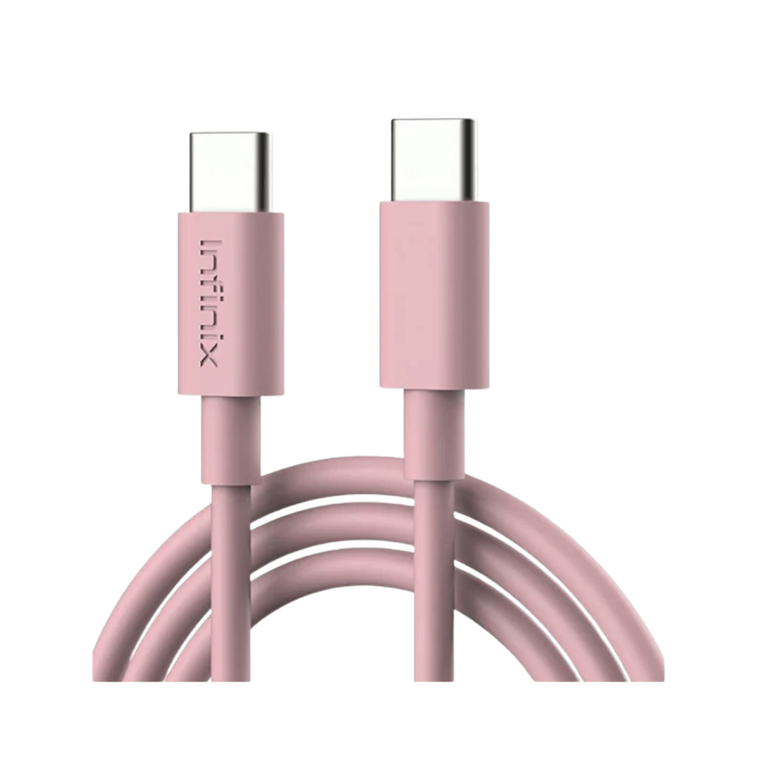 infinix data cable type c pink