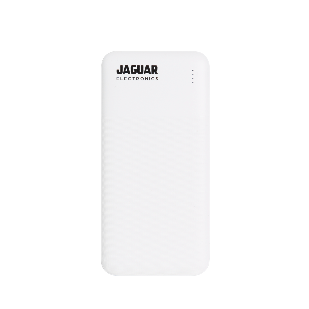 jaguar electronics pb177 10000mah power bank dual usb output white