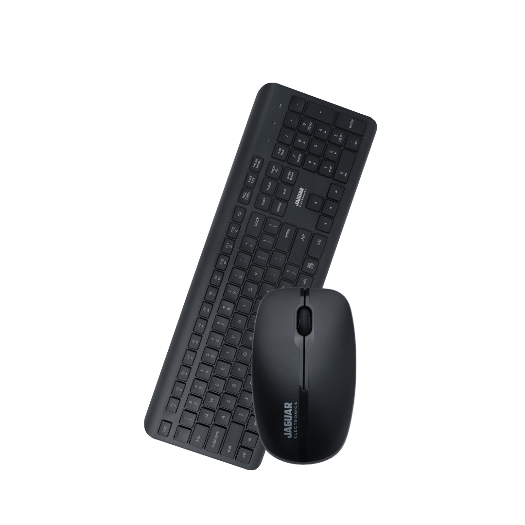 jaguar electronics pr26 2.4g optical wireless keyboard and mouse set black