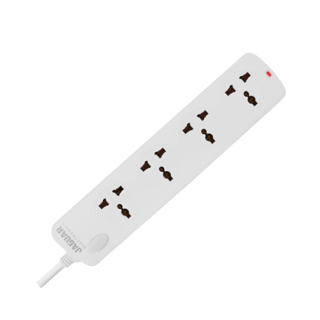 Jaguar Electronics Power Strip 4-Gang with 1 Switch