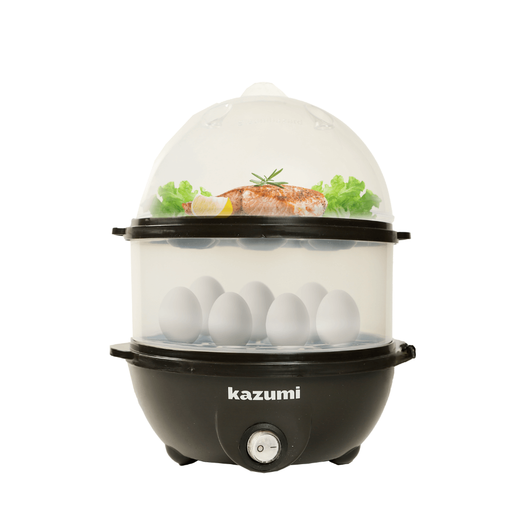 kazumi kz 100 multi functional electric steamer 2 layers 350w white