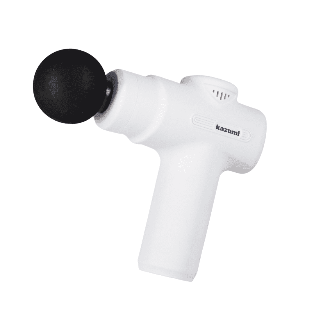 kazumi retherapy kz mg01 pain relief and massager gun   ivory white