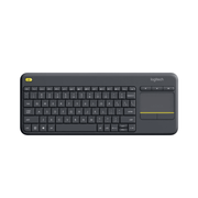 logitech wireless touch keyboard k400 plus black