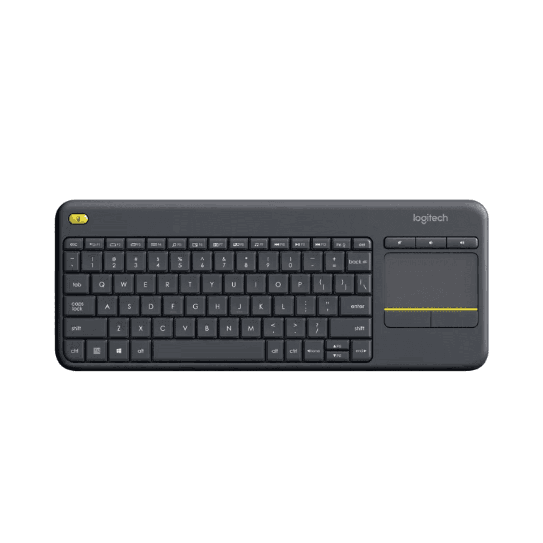 logitech wireless touch keyboard k400 plus black