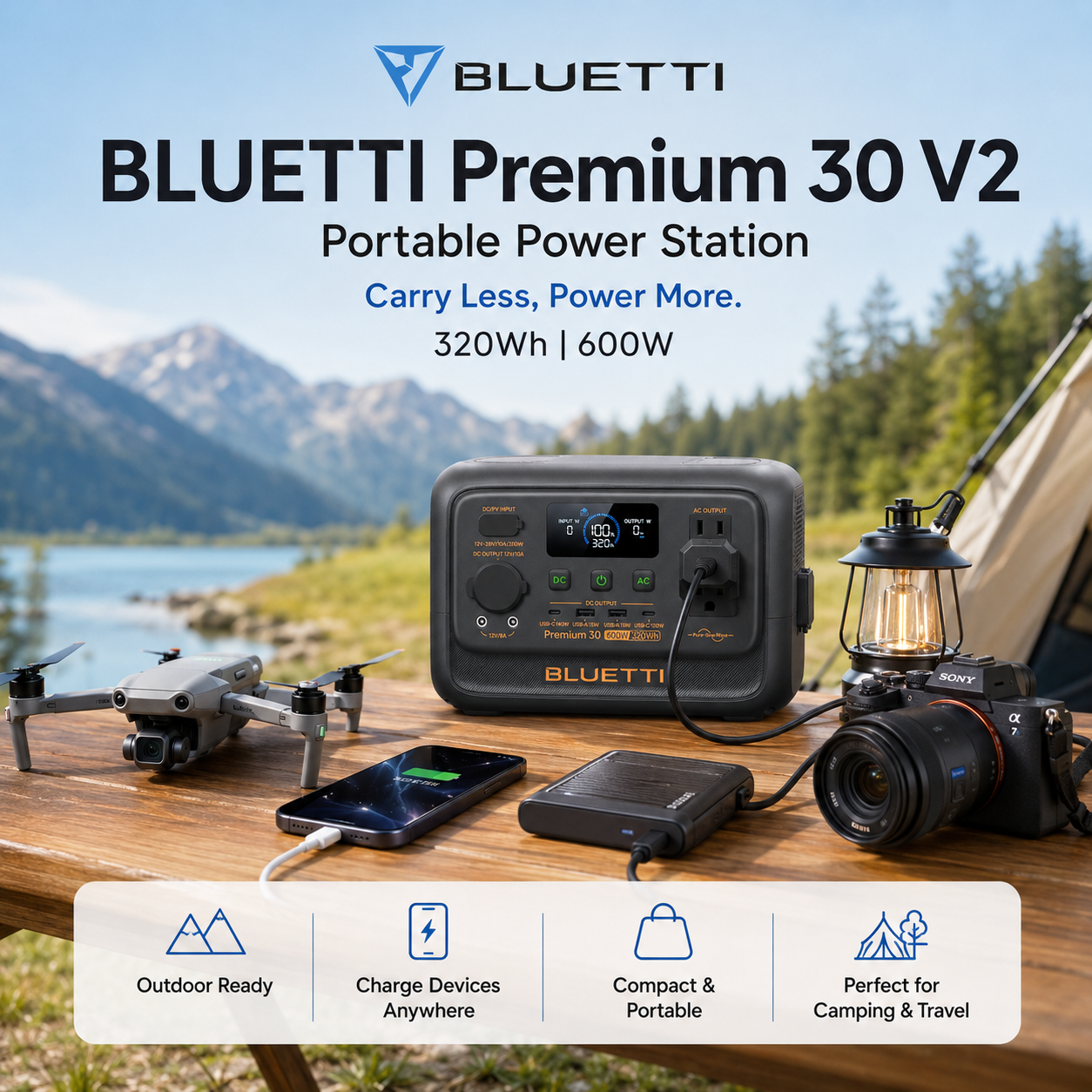 Bluetti Premium 30V2 Power Station