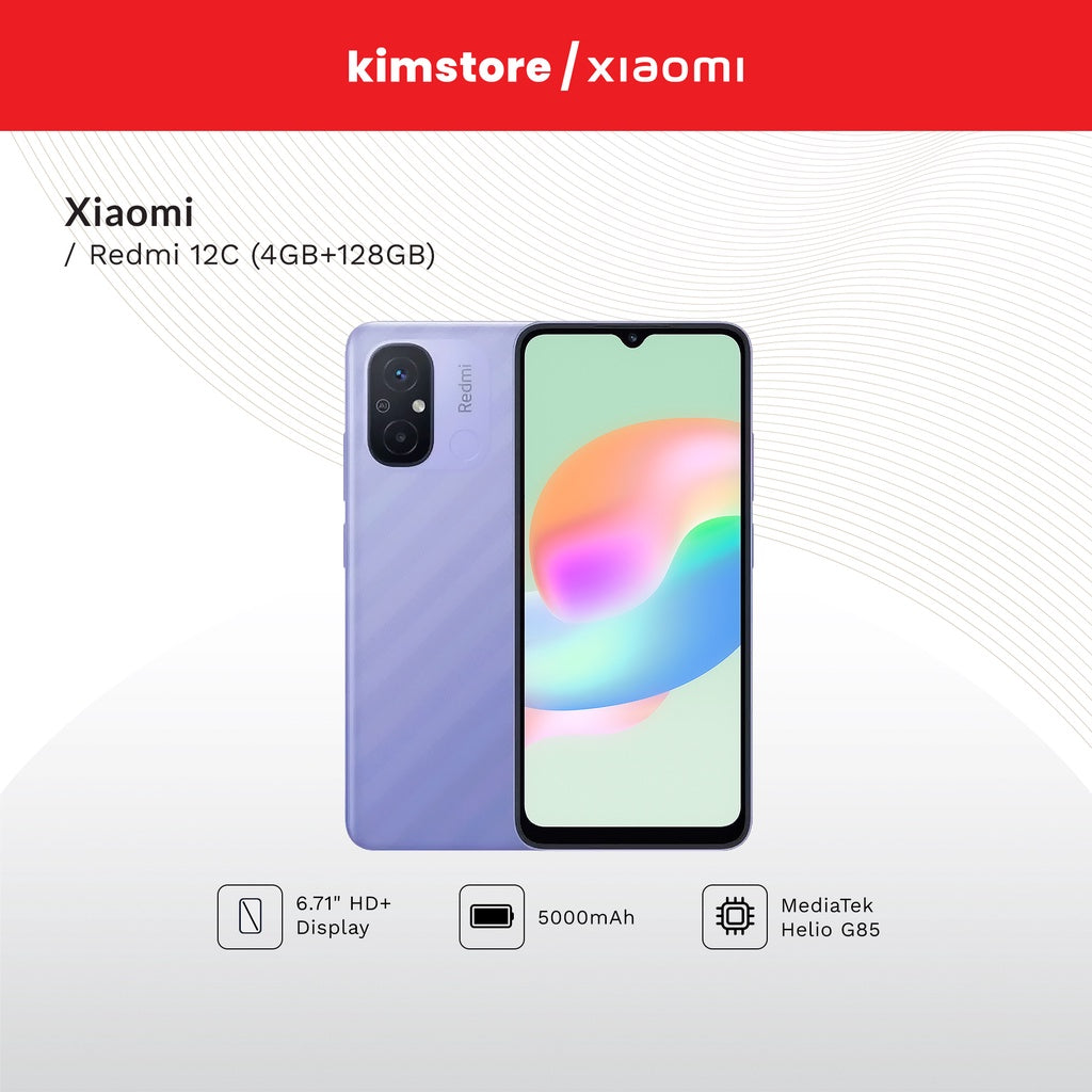[Open Box] Xiaomi Redmi 12C (4GB/64GB) - Lavender Purple
