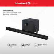 sembrandt ht3000 soundbar + subwoofer