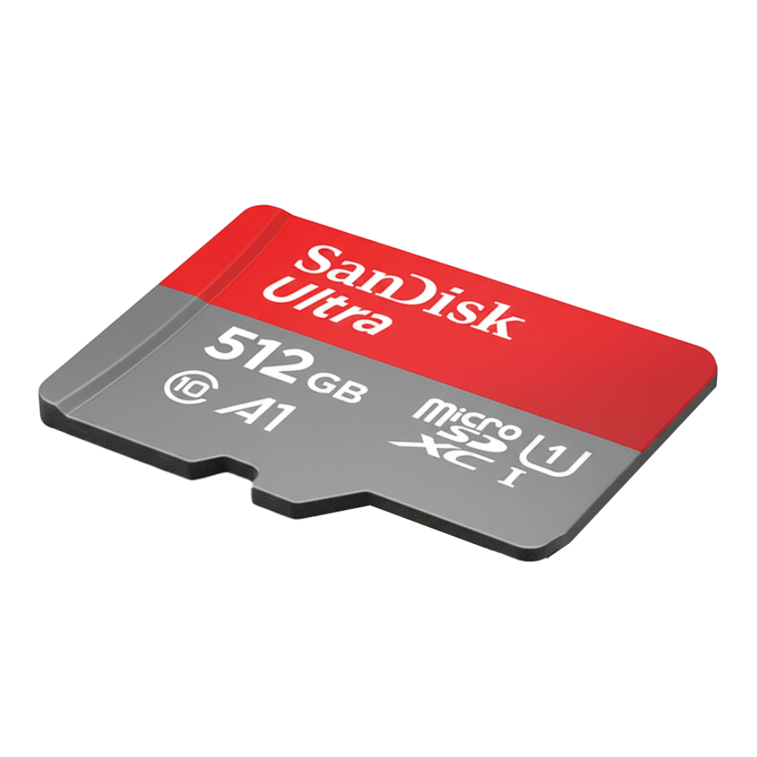 SanDisk Ultra microSDXC, SQUAC 512GB, A1, C10, U1, UHS-I, 150MB/s R, 4x6