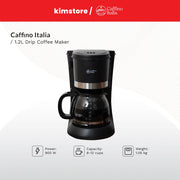 Caffino Italia 1.2L Drip Coffee Maker