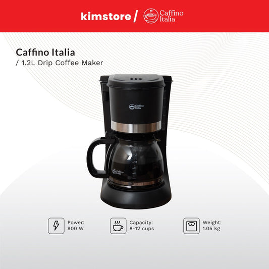 CAFFINO ITALIA 1.2L Drip Coffee Maker