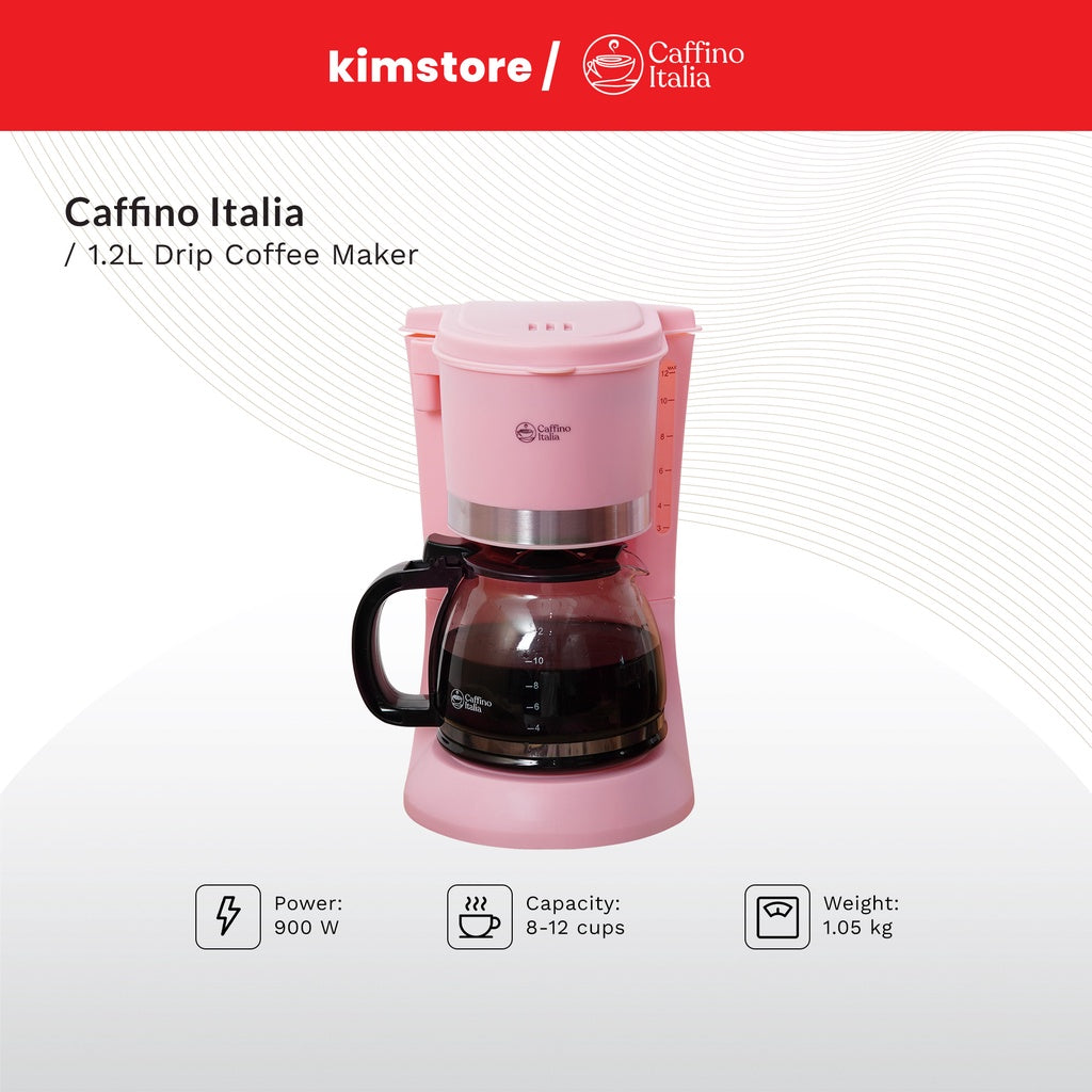 [BROWN BOX] Caffino Italia 1.2L Drip Coffee Maker
