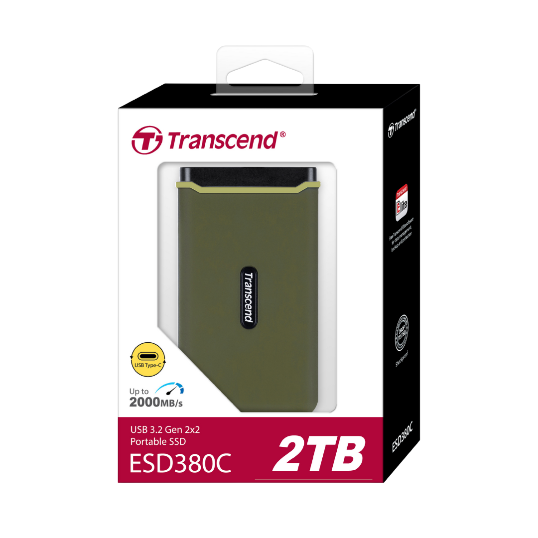 Transcend External SSD ESD380C Shockproof-PCIe Express-R2000/W2000 [Pre-Order]