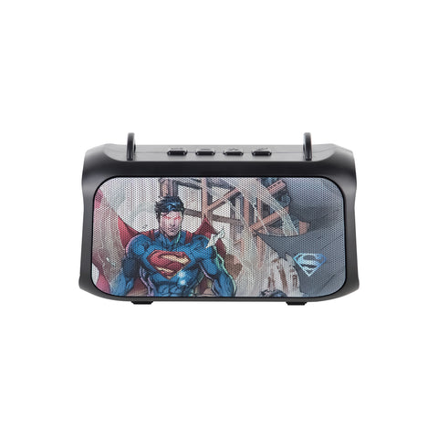 JUSTICE LEAGUE Officially-Licensed Bluetooth Speaker with Carrying Strap