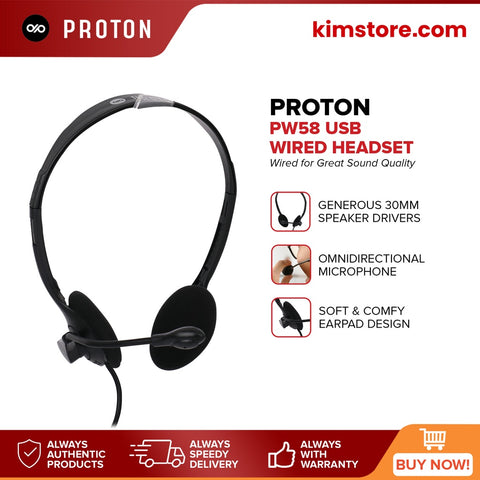 PROTON PW58 USB Wired Headset