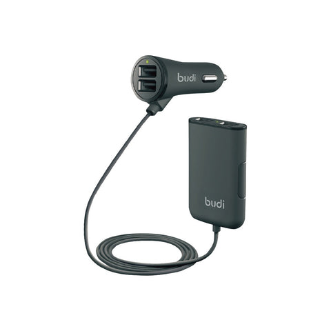 BUDI 068 Car Charger 4 USB Ports