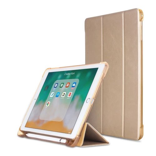 TECHCORE Fold Stand Leather Shell Casing For  iPad  Air (2018/2017)  9.7in