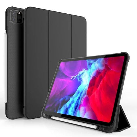 TECHCORE For 11" iPad Pro 2020 TriFold Stand Smart Leather Case Pen Slot