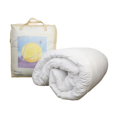 Better Knights Marshmallow Comforter King - Pearl White + Encore Snoozer