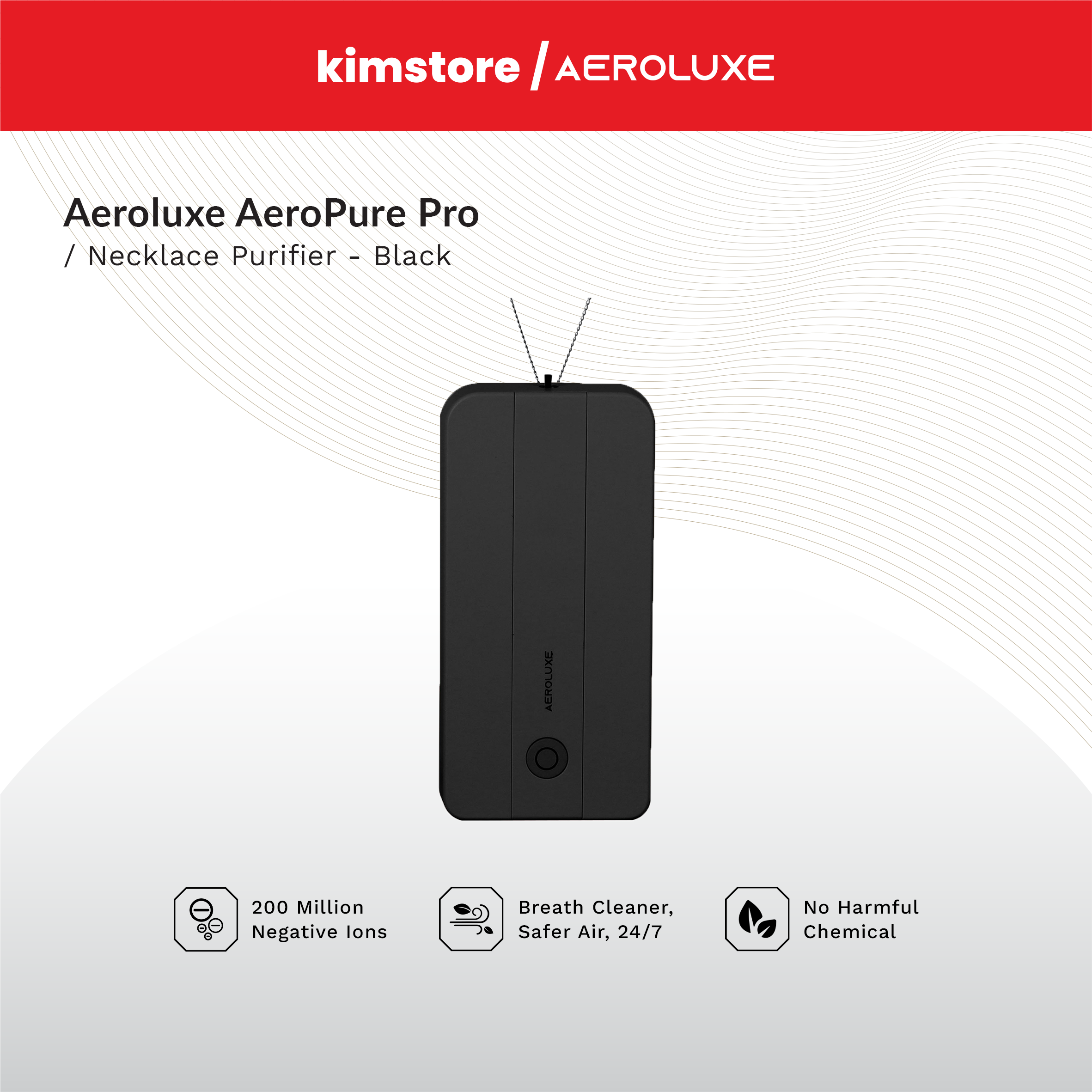 AEROLUXE AeroPure Pro Necklace Purifier