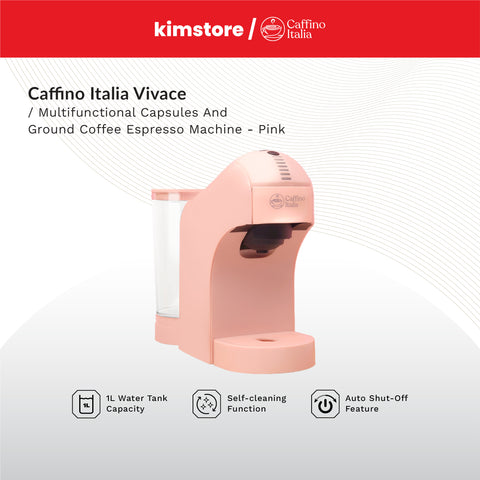 Caffino Italia Vivace Multifunctional Capsules And Ground Coffee Espresso Machine