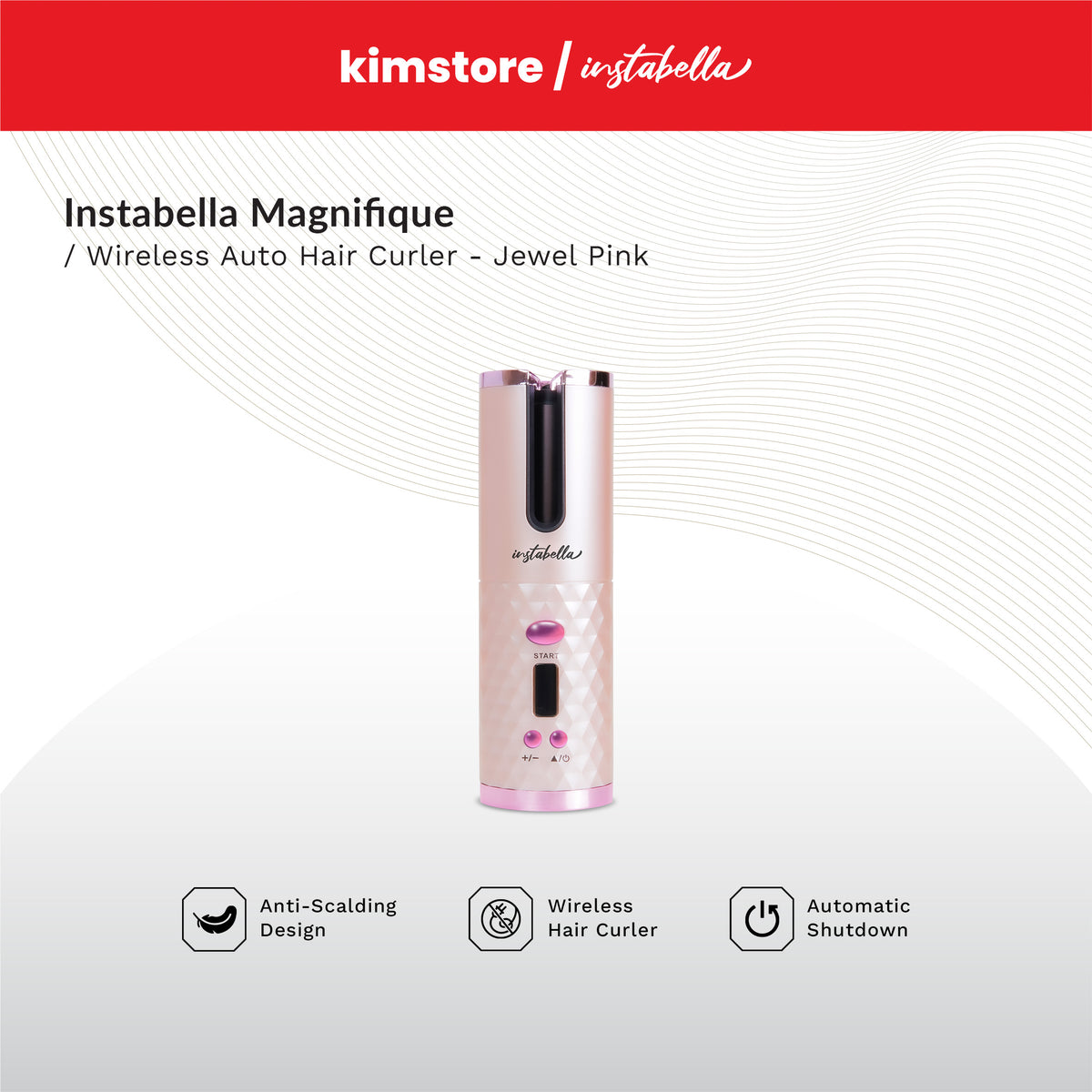 Instabella Magnifique Wireless Auto Hair Curler HC-470