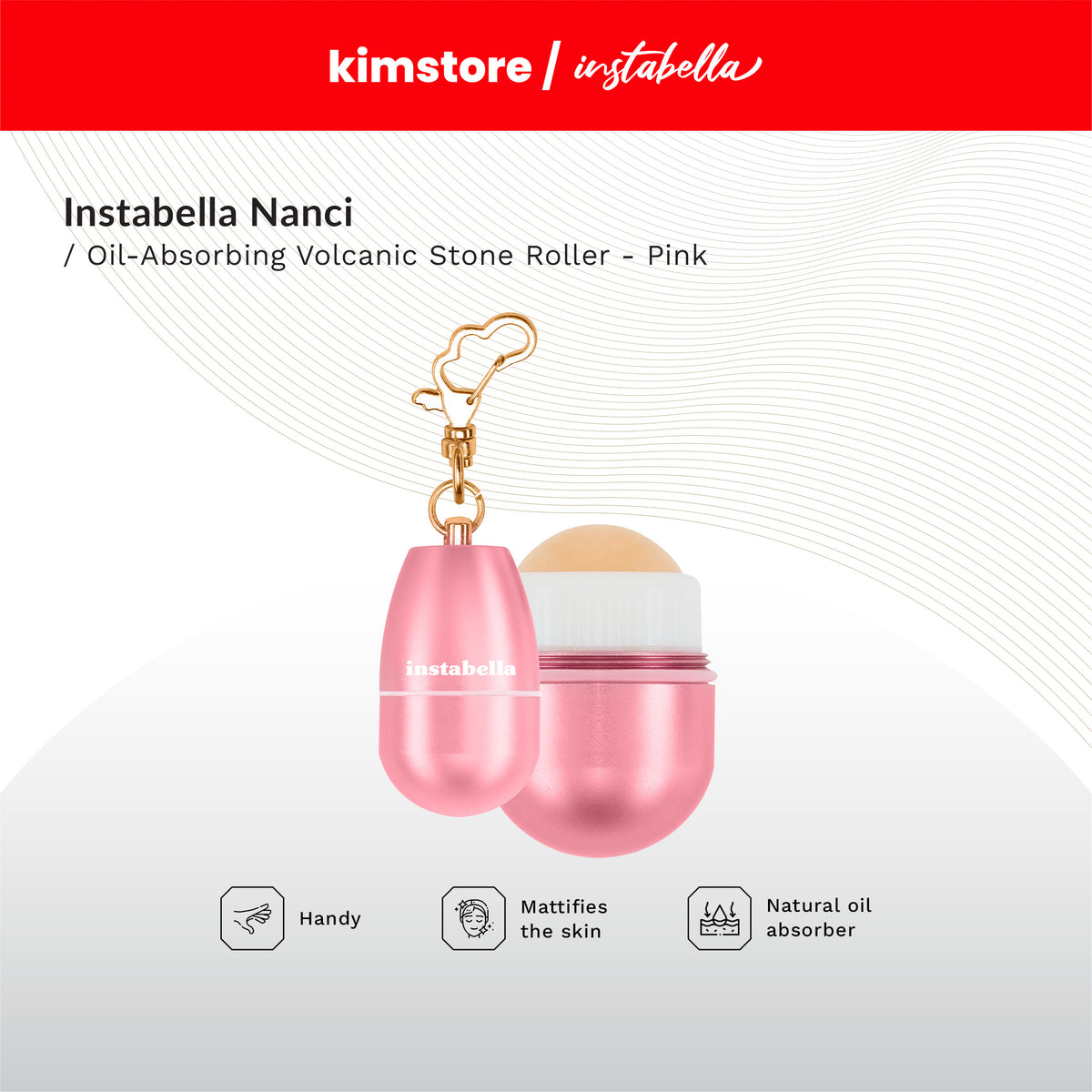 Instabella Nanci Oil-Absorbing Volcanic Stone Roller