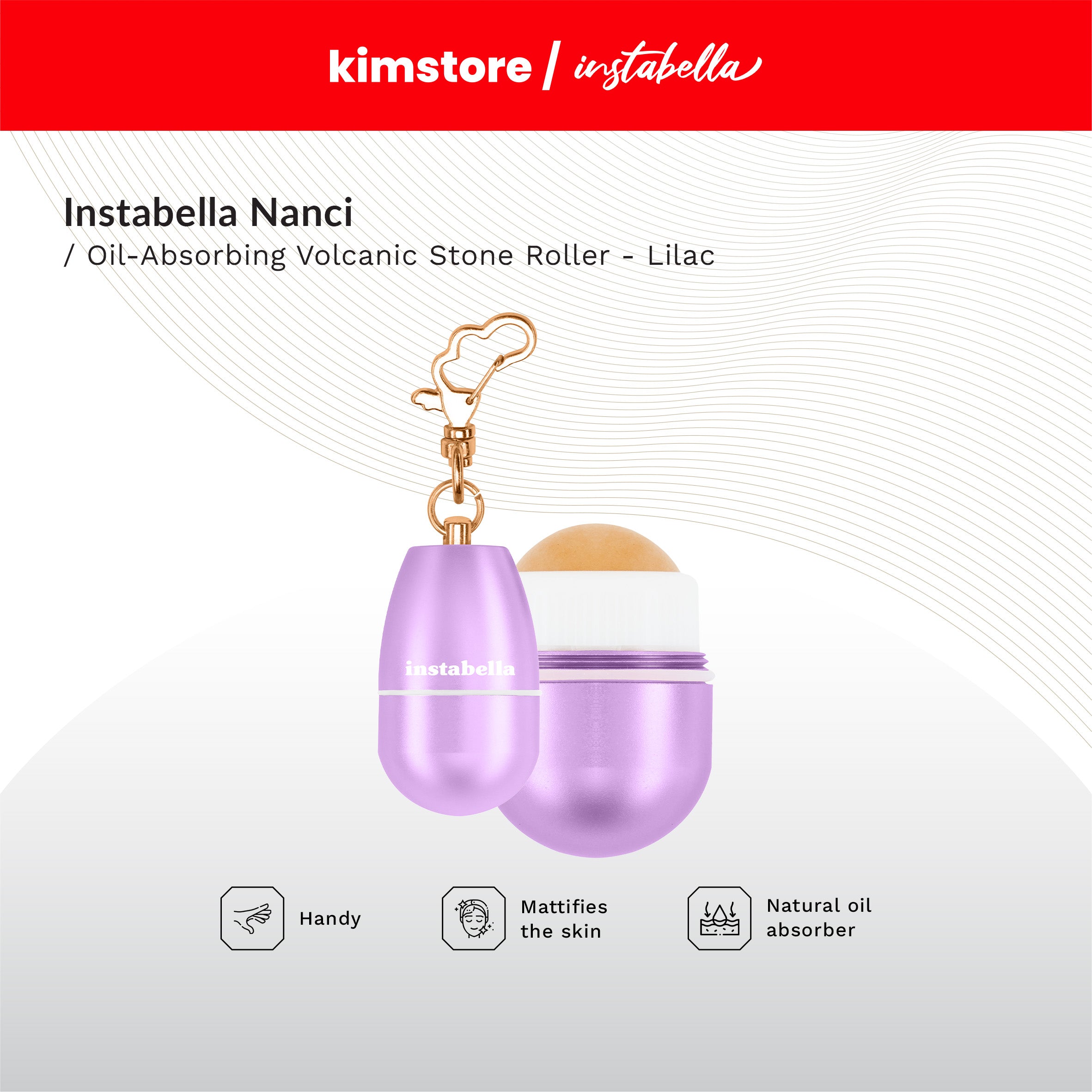Instabella Nanci Oil-Absorbing Volcanic Stone Roller