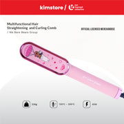 we bare bears multifunctional hair straightening and curling comb bear squad