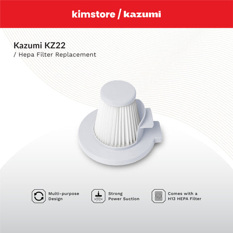 KAZUMI KZ22 Wired Vacuum HEPA Filter Replacement