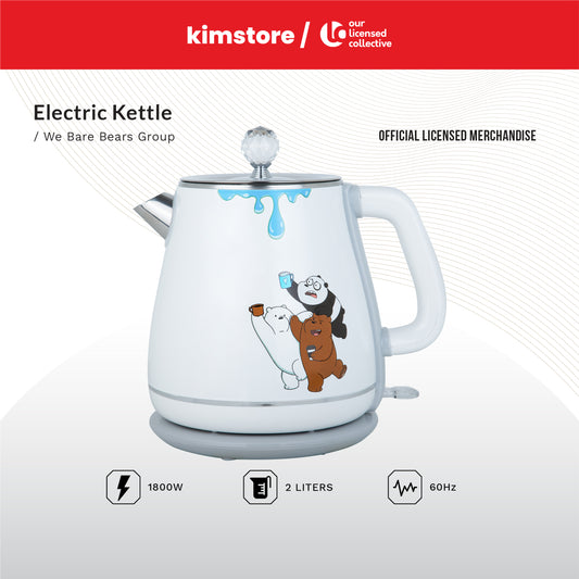 WE BARE BEARS WBB-KT20 2L Double-Walled Electric Kettle