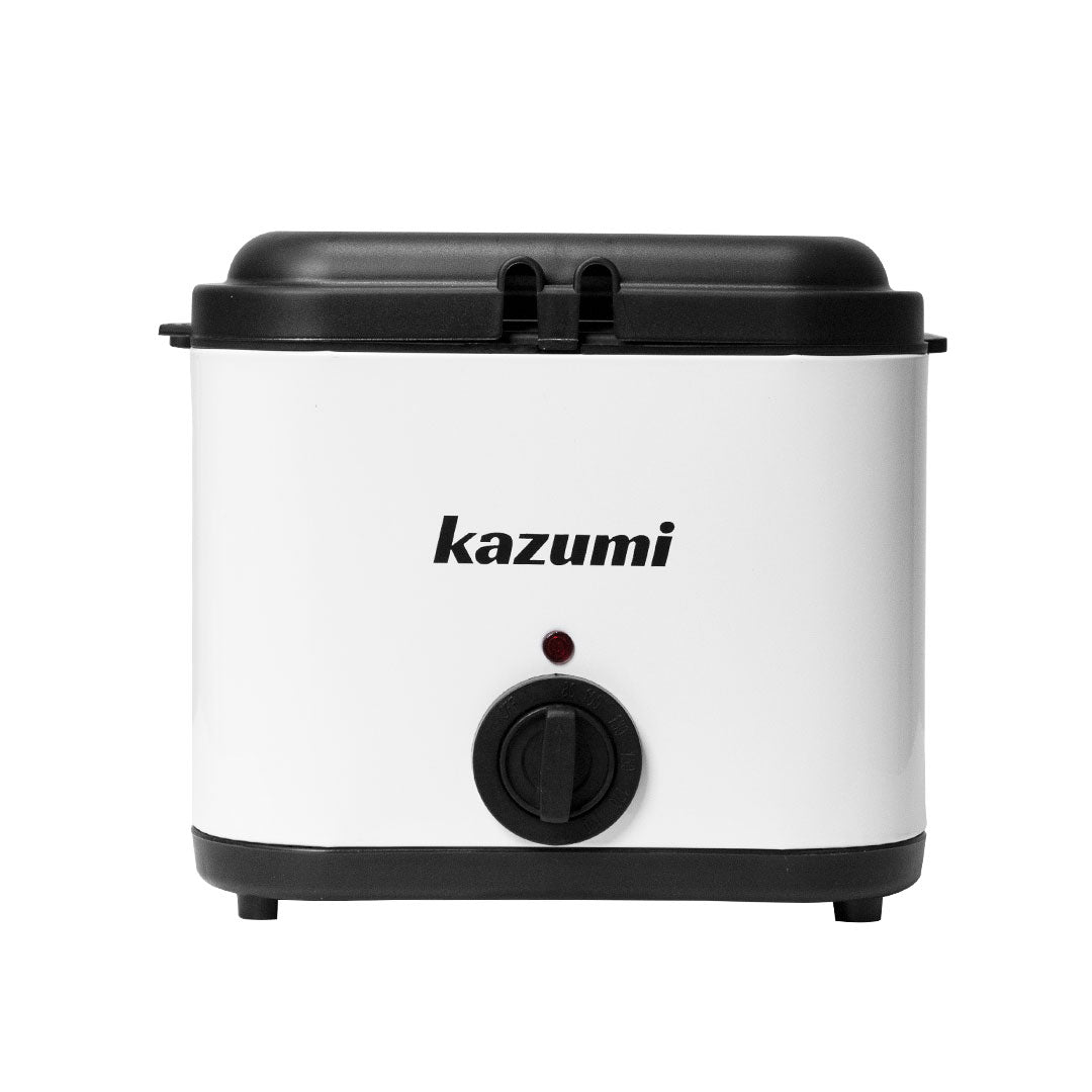 kazumi kz df40 2.5l electric deep fryer white