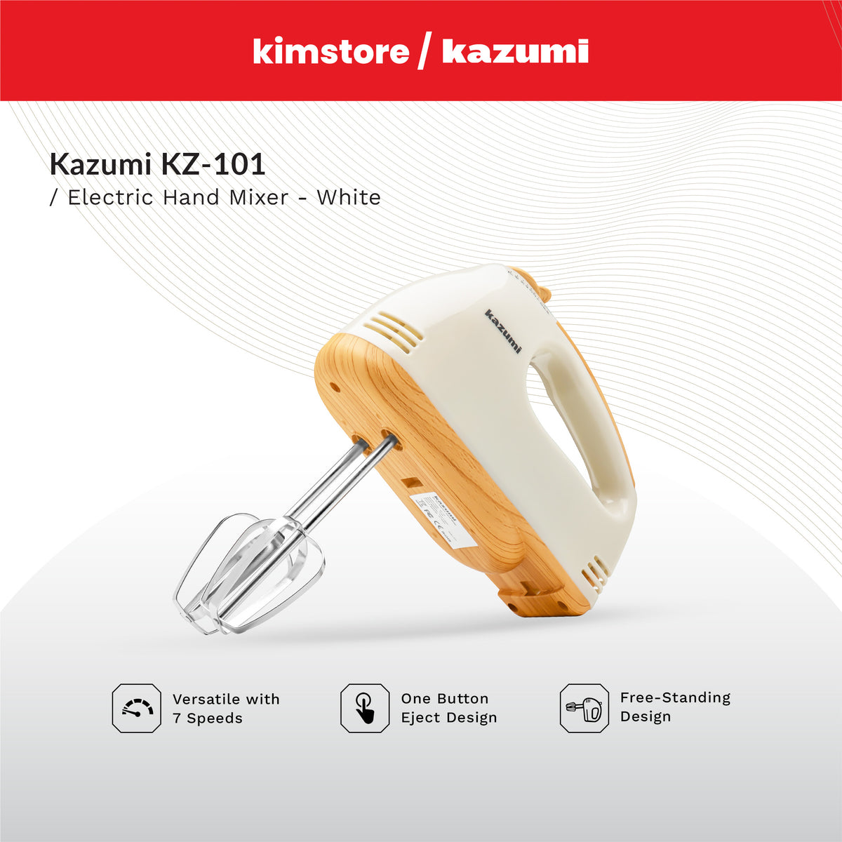 Kazumi KZ-101 Electric Hand Mixer