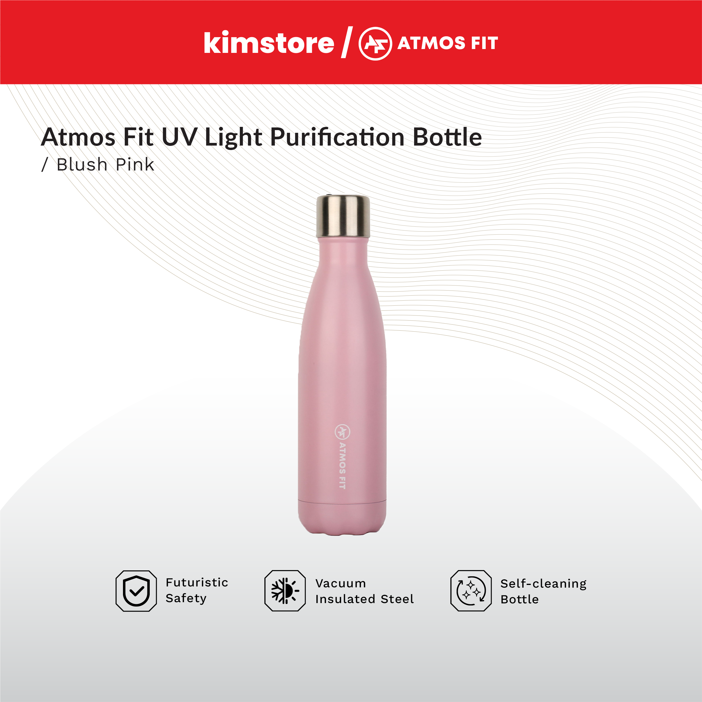 ATMOS FIT UV Light Purification Bottle