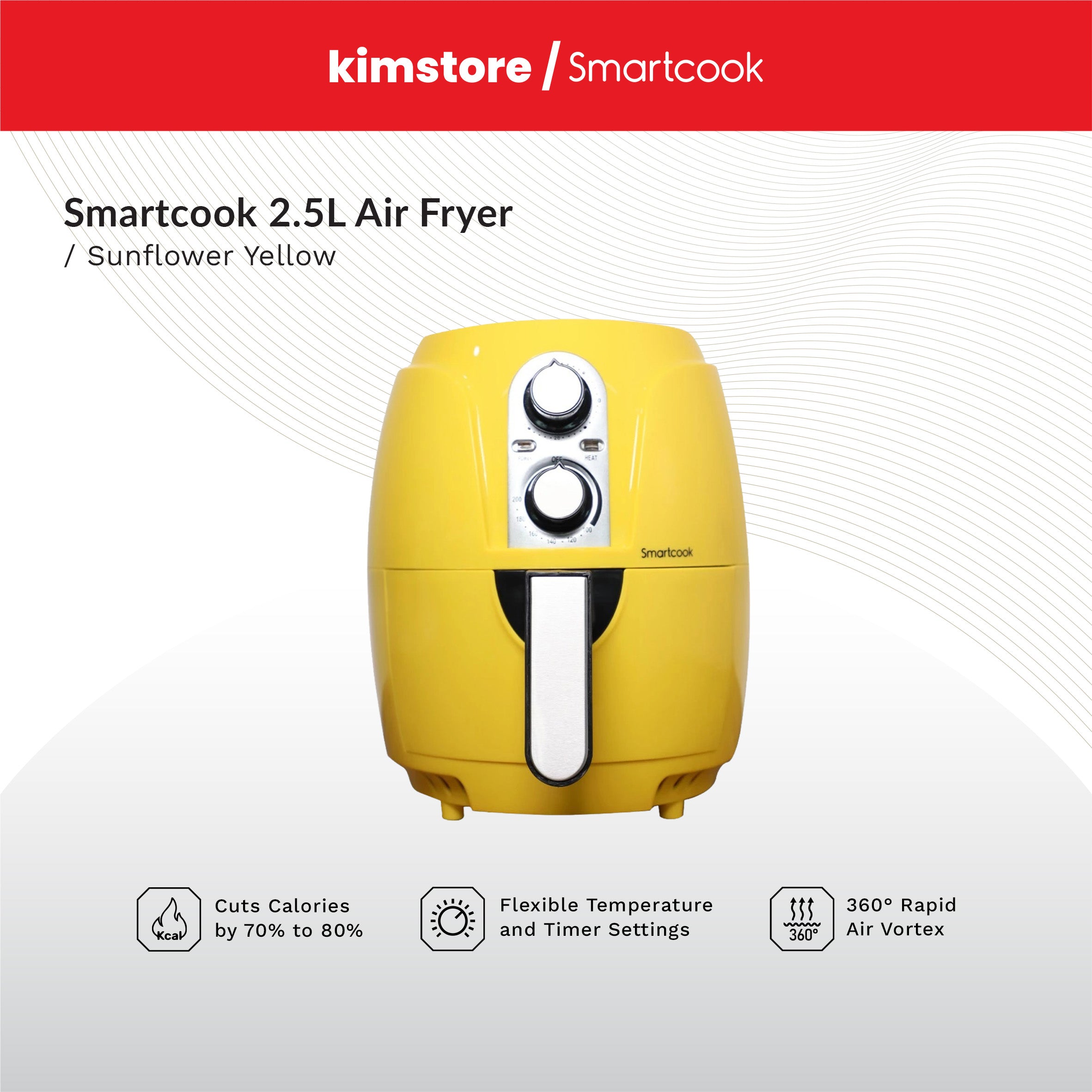 SMARTCOOK SM1148 2.5L Mini Air Fryer
