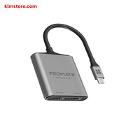 promate medialink-h2 - usb-c to dual hdmi adapter