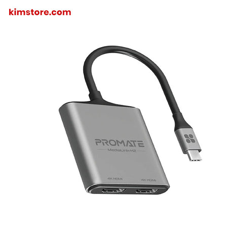 PROMATE MEDIALINK-H2 - USB-C to Dual HDMI Adapter