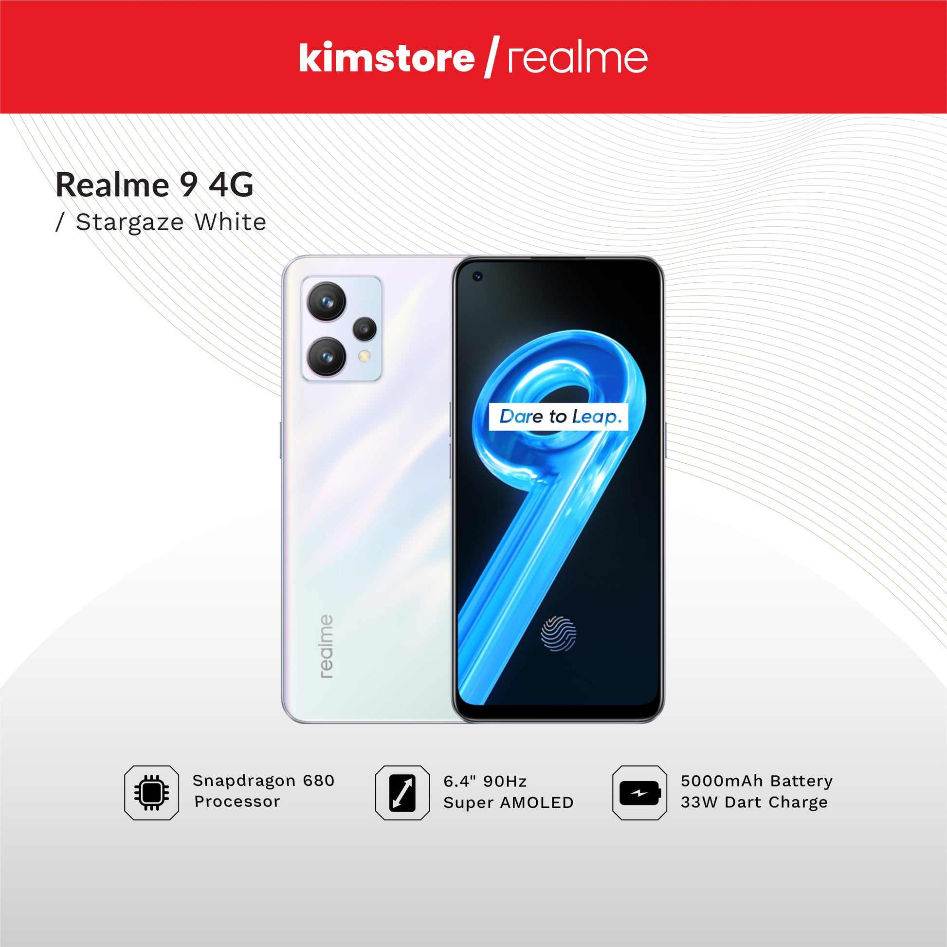 realme 9 4g 6gb/128gb black