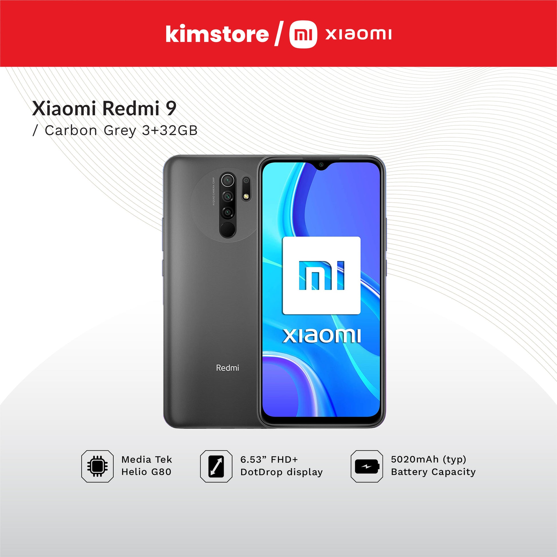 xiaomi redmi 9 3gb32gb gray
