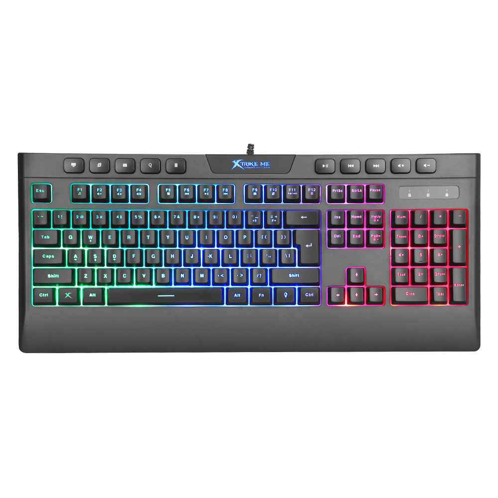 XTrike Me Rainbow Membrane Gaming Keyboard KB-508
